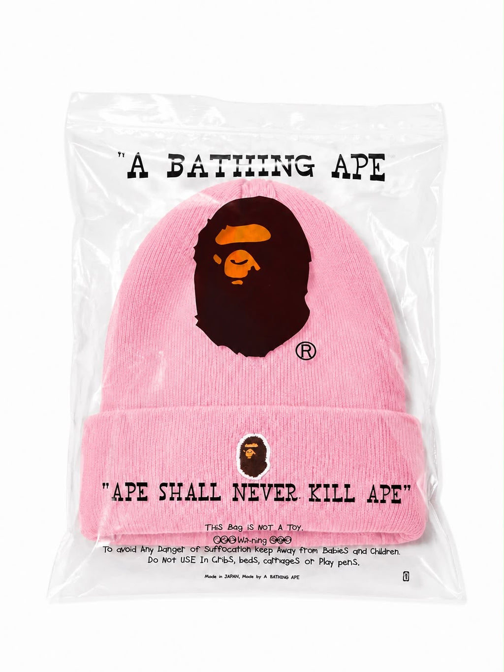 A BATHING APE BEANIE CAP MENS X WOMEN