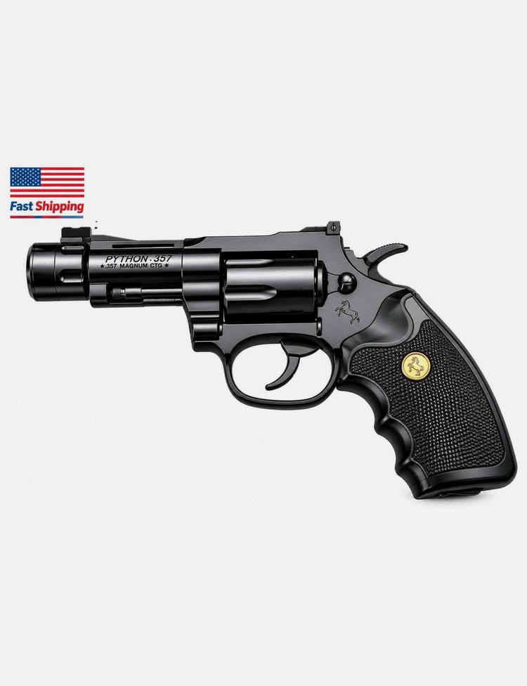 Revolver Pistol Shape Full Metal Lighter Gun. OEM New Design. Guaranteed 10 Years.