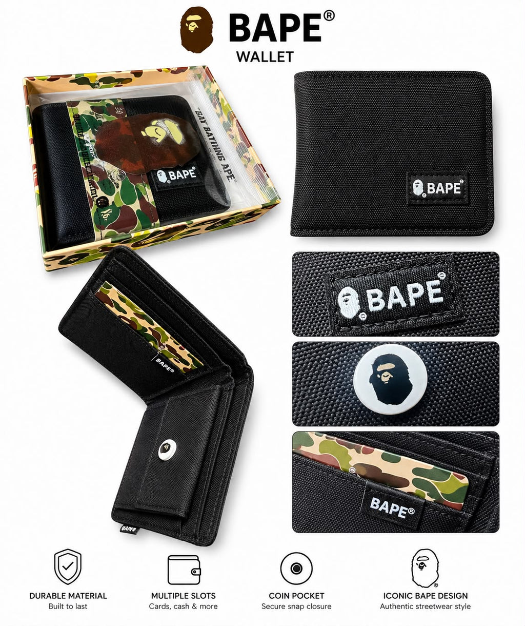 BAPE Classic Camo Bi-Fold Wallet