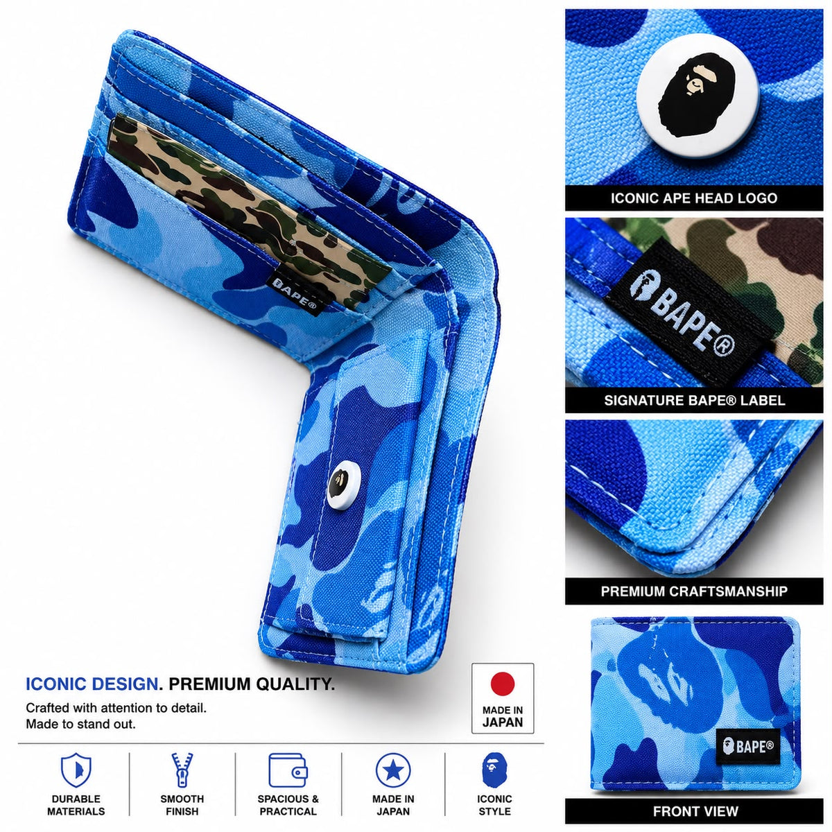 BAPE Classic Camo Bi-Fold Wallet