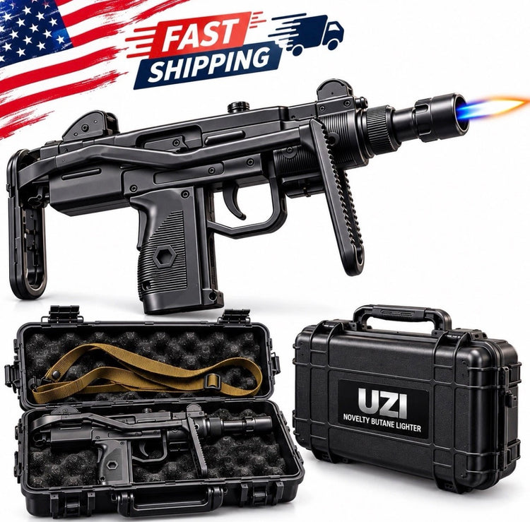 UZI butane lighter gun.
