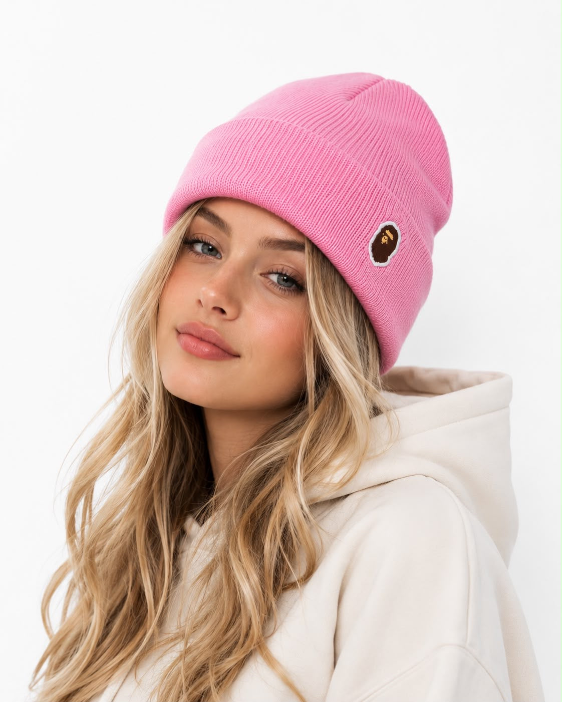 A BATHING APE BEANIE CAP MENS X WOMEN